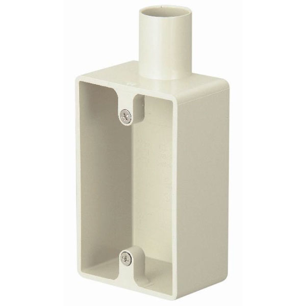 SW1221JHW 露出用スイッチボックス1個用［深形］（1方出22