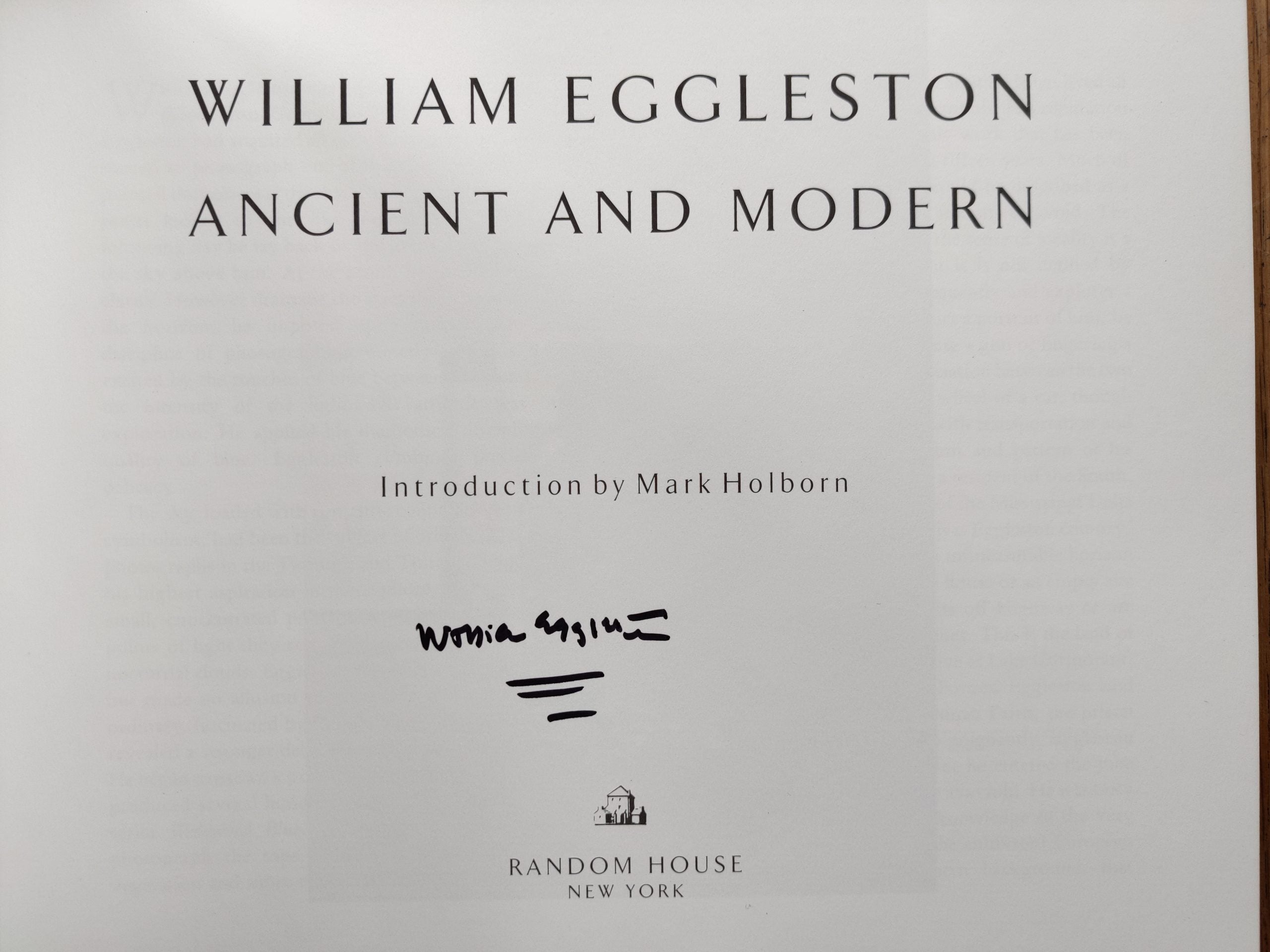 Ancient and Modern by William Eggleston | Photography | Setanta Books