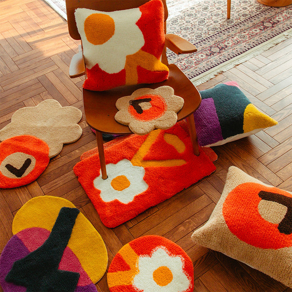 STUDIO SEVEN x MIYOSHI RUG Entrance Rug 7 Flower | STUDIO SEVEN