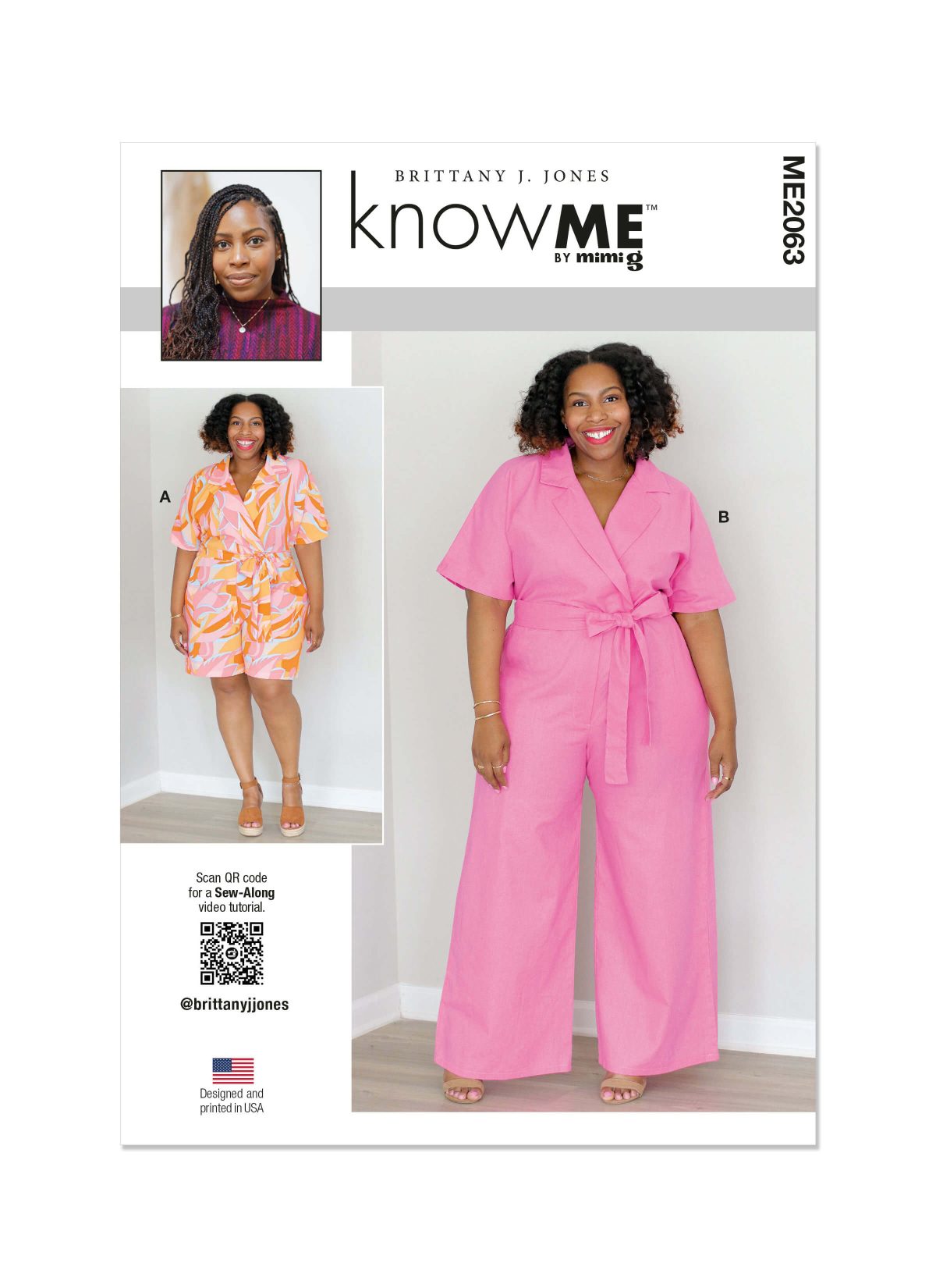 Know Me Sewing Pattern ME2063 Misses' and Women's Romper and