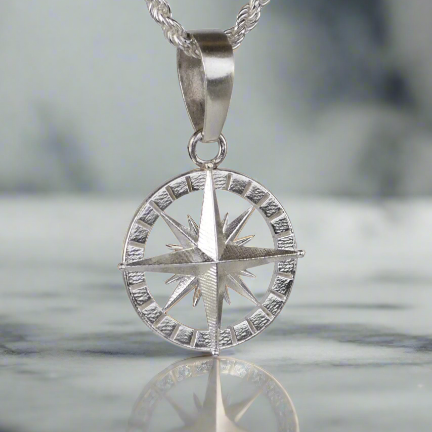 Compass Rose Pendant - Large | Sea Shur Jewelry