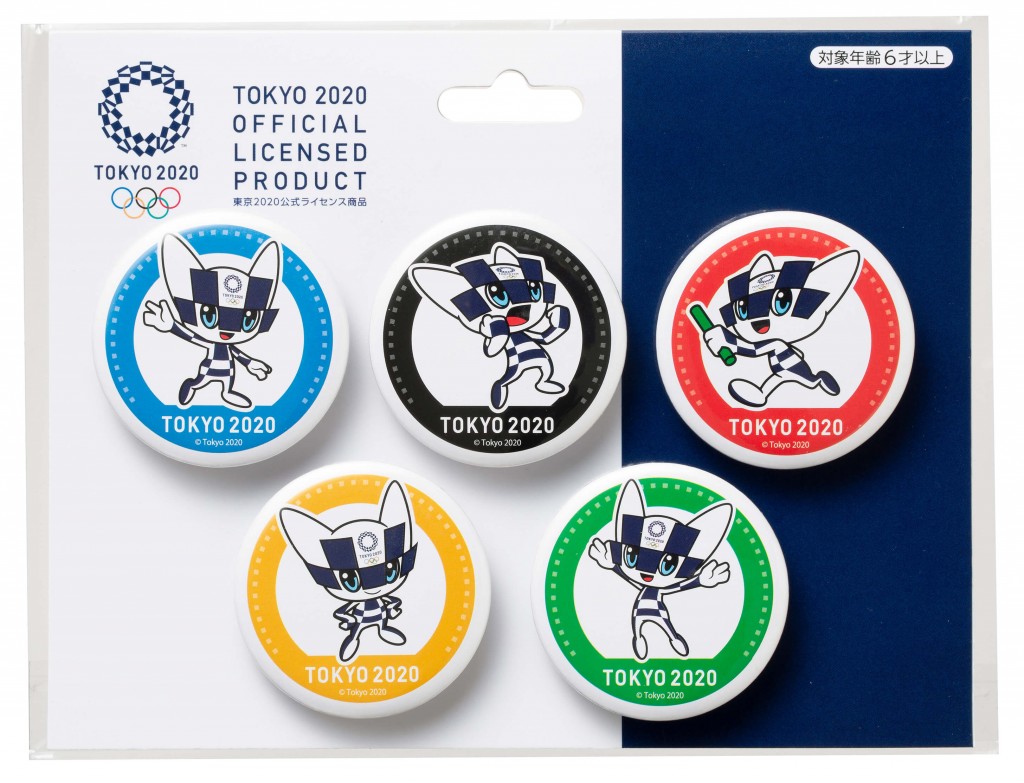 東京2020オリンピックマスコット ミライトワ缶バッジ5個セット｜セガ