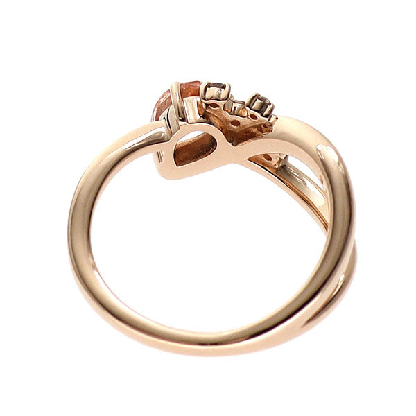 K10PG モルガナイト ダイヤモンド リング D0.04ct ピンキー — セルビー