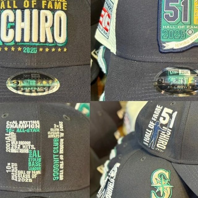 イチロー氏アメリカ野球殿堂入り入り記念デザインCAPが入荷🧢✨ ｜ MLB