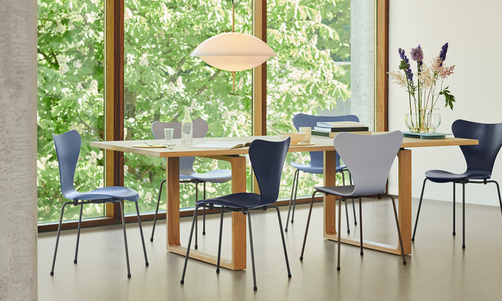 セブンチェア 3107 / ナチュラルウッド オーク / クローム脚FRITZ