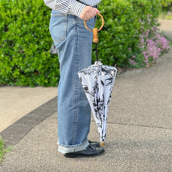 折り畳み日傘 晴雨兼用 / 注染浴衣地 ArtichokeBreezy blue