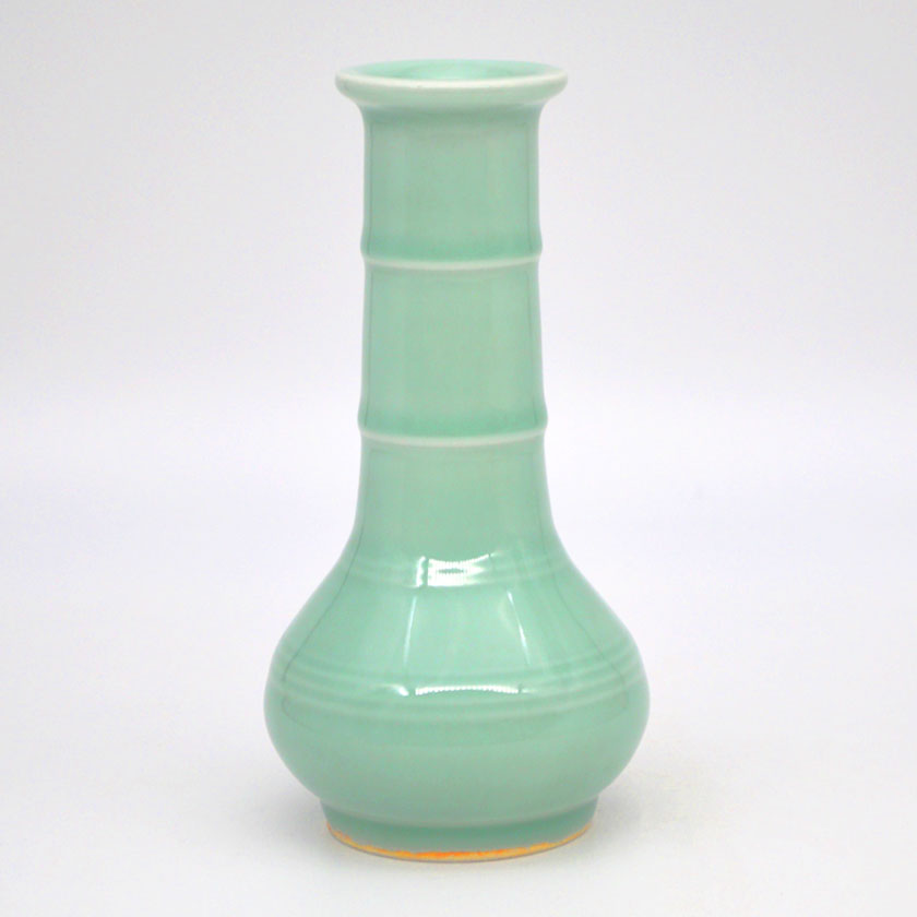 茶道具 花入（はないれ） 花入 青磁 筍（たけのこ） 横石 嘉助 | 千年