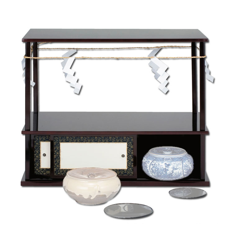 茶道具 棚（たな） 紹鴎棚 溜塗 御幣付 中村宗悦 紹鷗棚 ※画像は