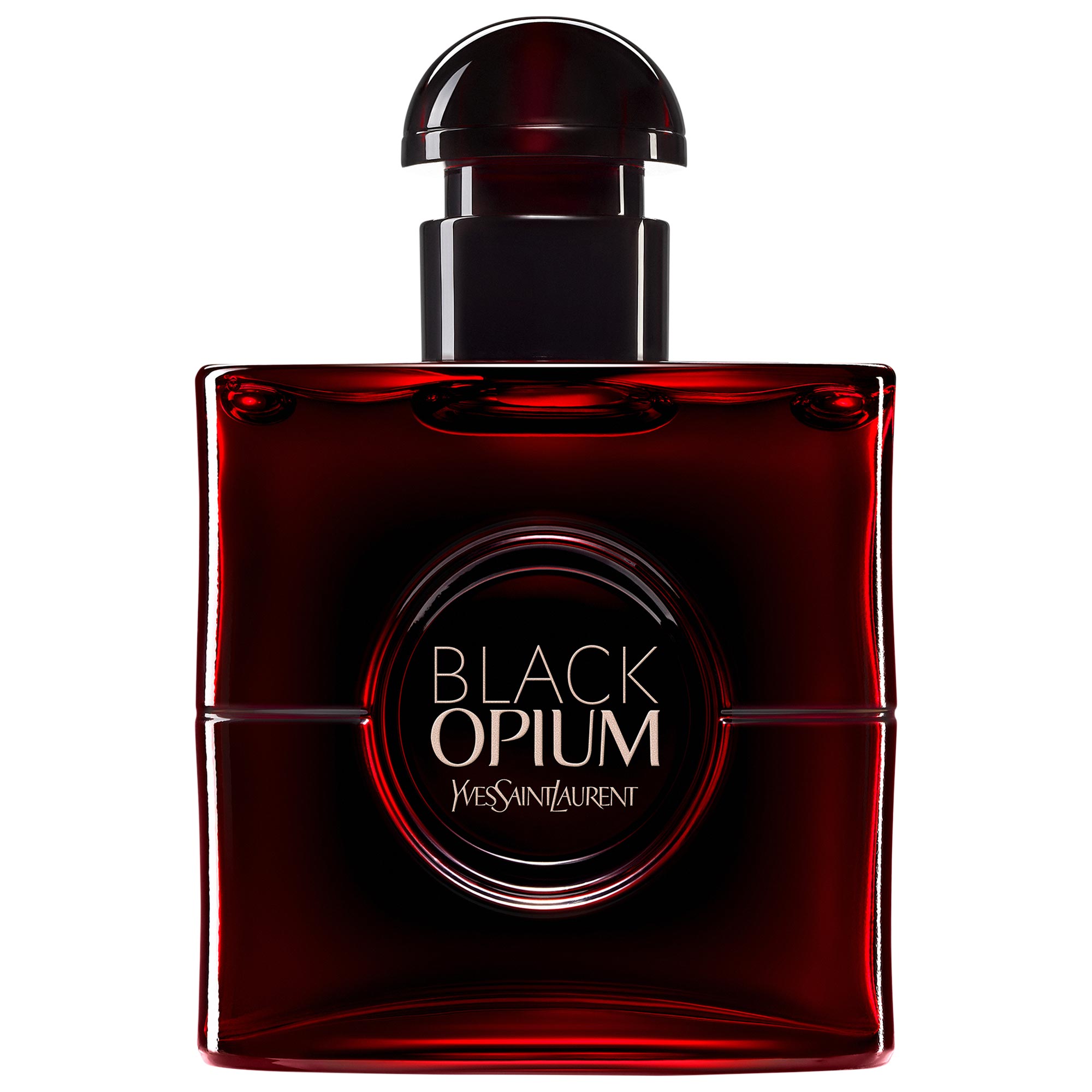 Black Opium Eau de Parfum Over Red with Cherry & Coffee - Yves