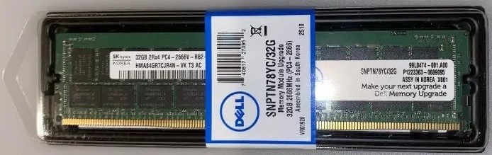 Dell A9781929 32GB PC4-21300 DDR4-2666MHz 2Rx4 ECC Memory Samsung OEM