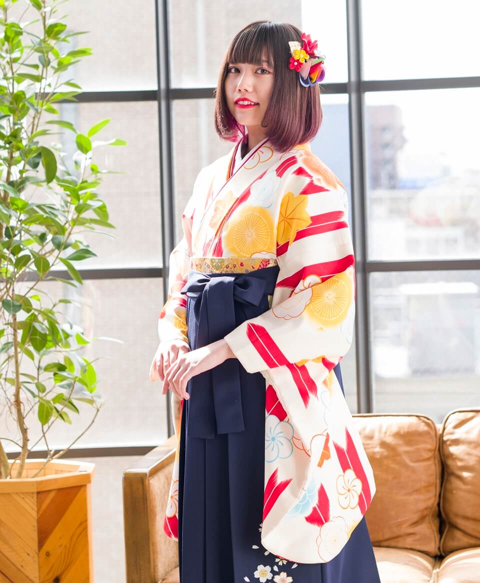 レンタル着物CCC571×袴KOY205 | 【京都さがの館】卒業式袴レンタル