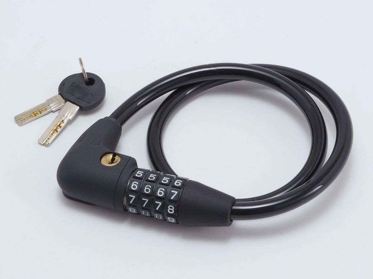 キー&ダイヤルが使えるロック 60cm ｜パーツ・用品・自転車商品