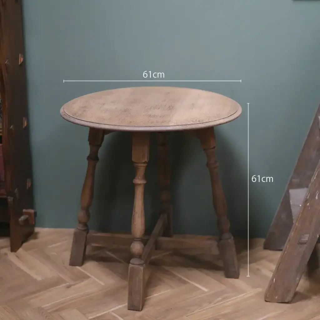 アンティーク オークコーヒーテーブル フランス 剥離されたサイド