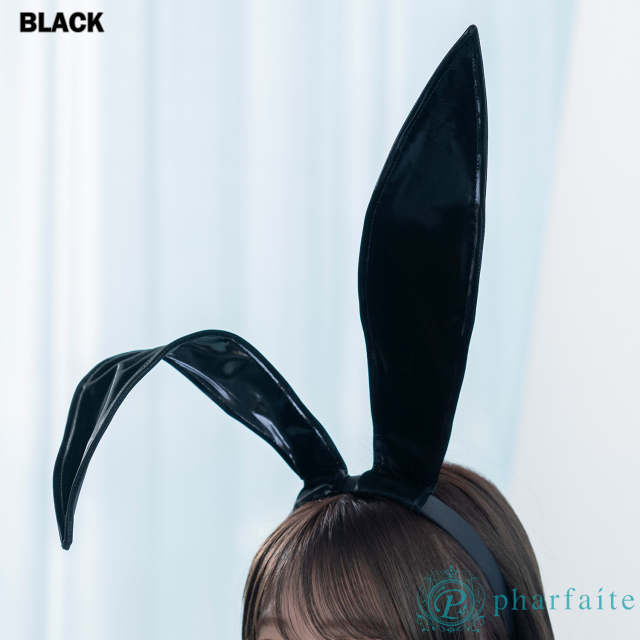 pharfaite】VELVETエナメルバニーカチューシャ