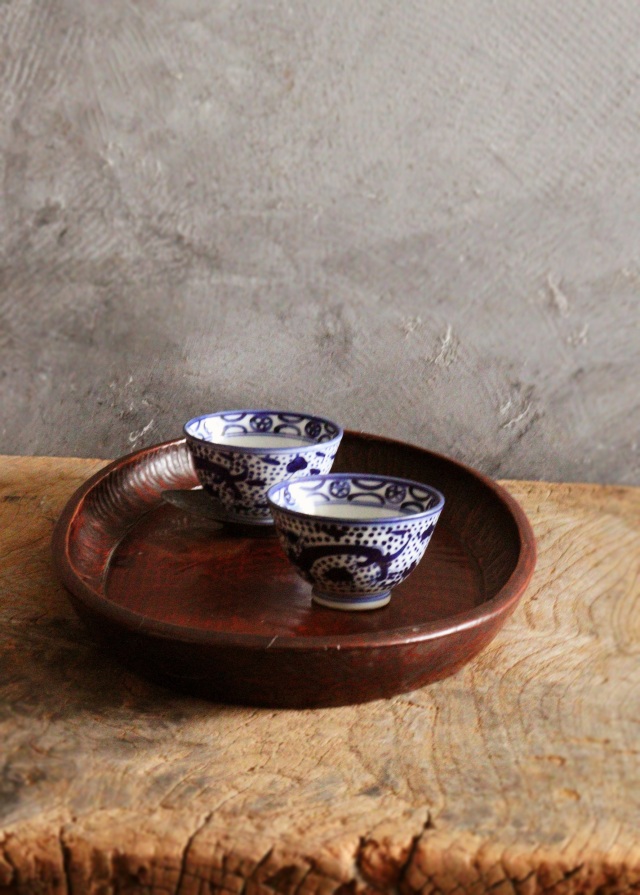 讃岐盆 讃岐彫 楕円 お盆 煎茶盆 手仕事 民藝 盆 Antique Sam's Collection