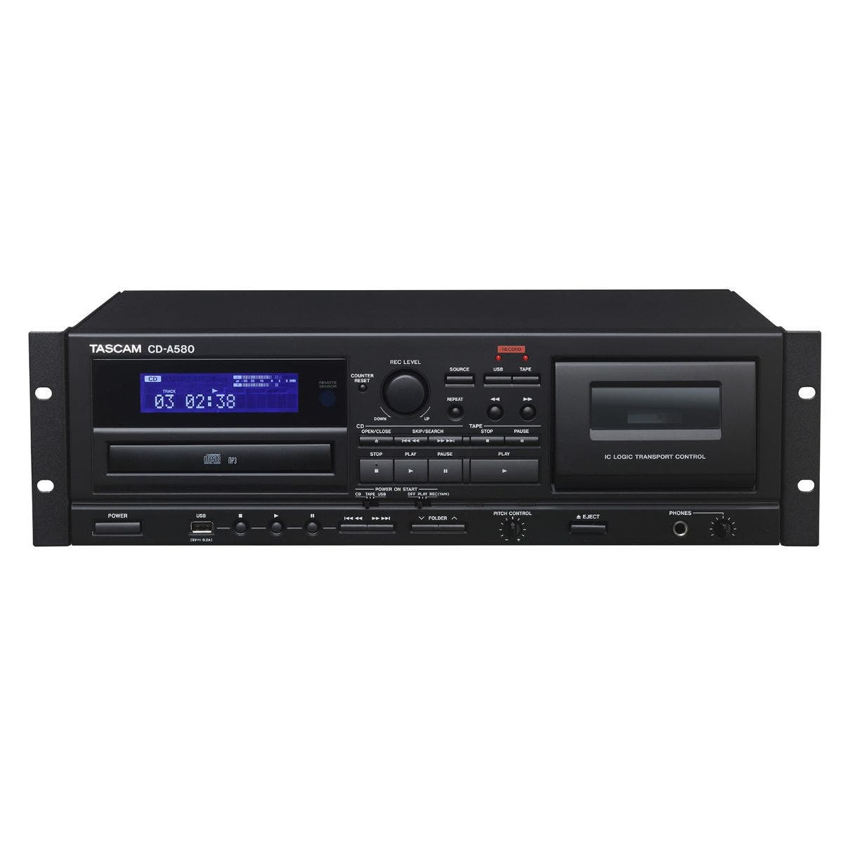 Buy sasku TASCAM CD-A580-V2 CD/USB/Cassette Player/Recorder | Sam