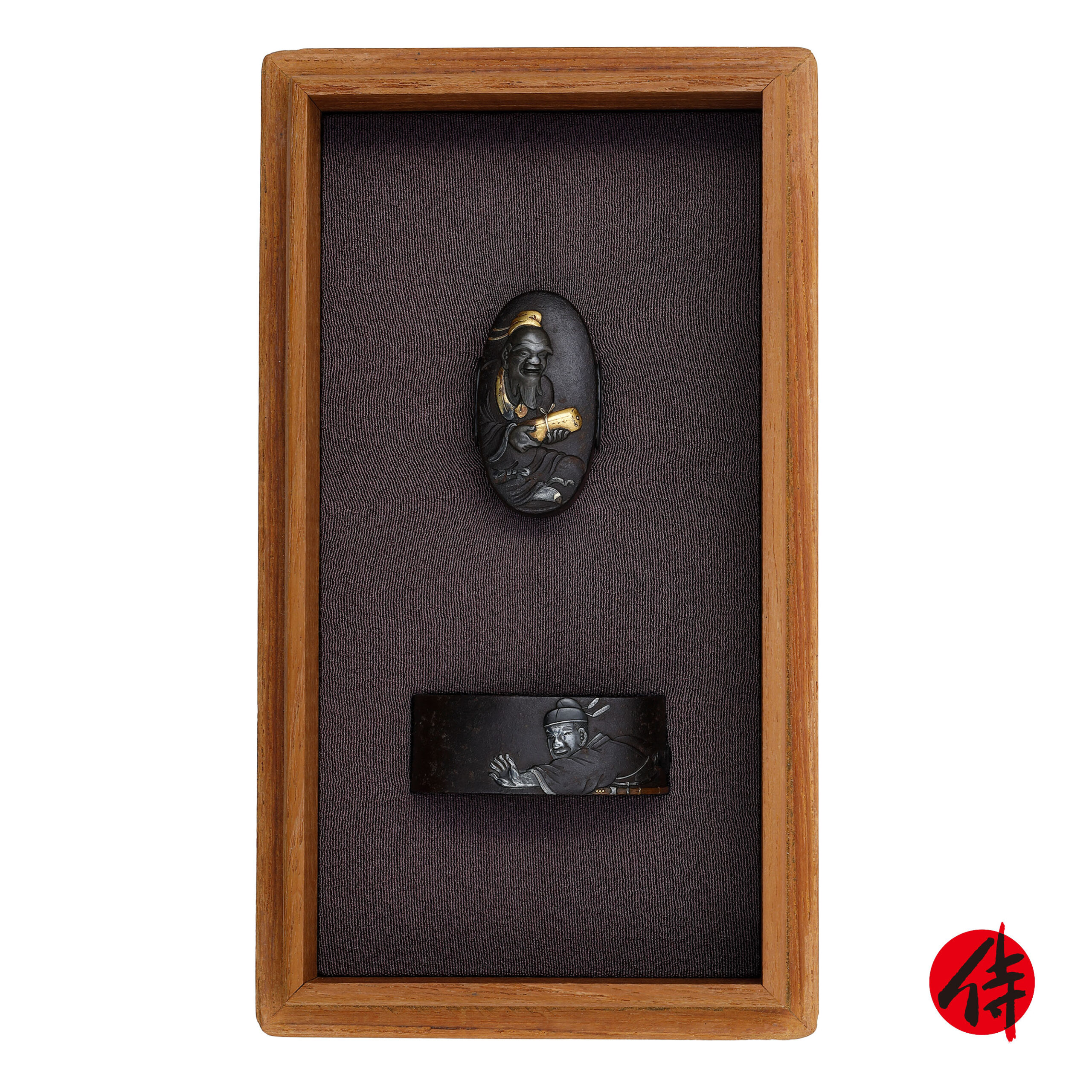 Edo period Antique Fuchi Kashira for Samurai Sword with NBTHK