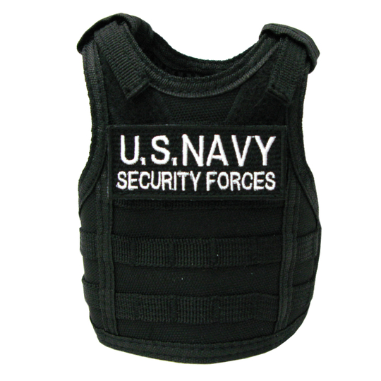 アメリカ海軍警備隊 ミニボディアーマー 選べるミニネームタグ付