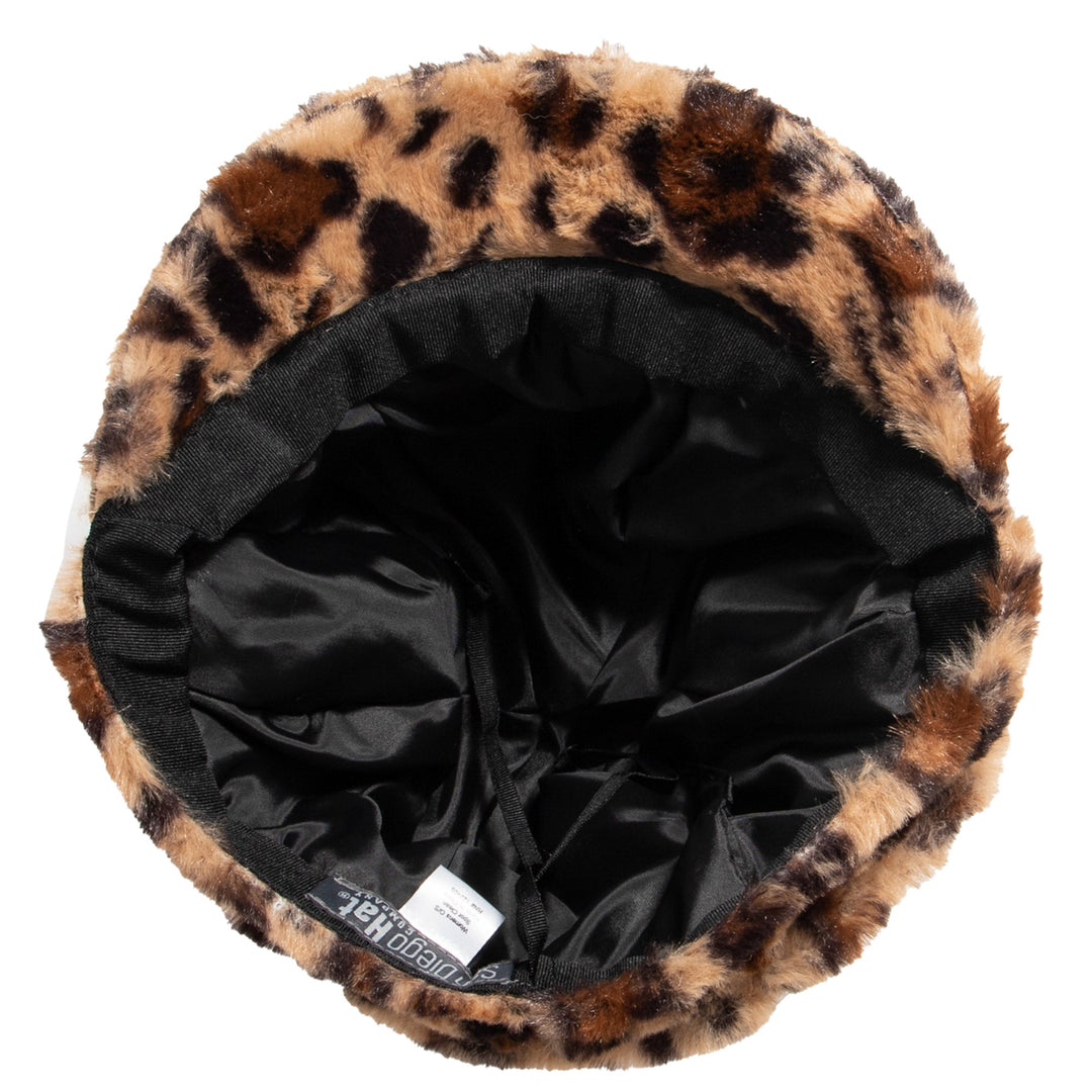 Women's leopard faux fur baker boy – San Diego Hat Company