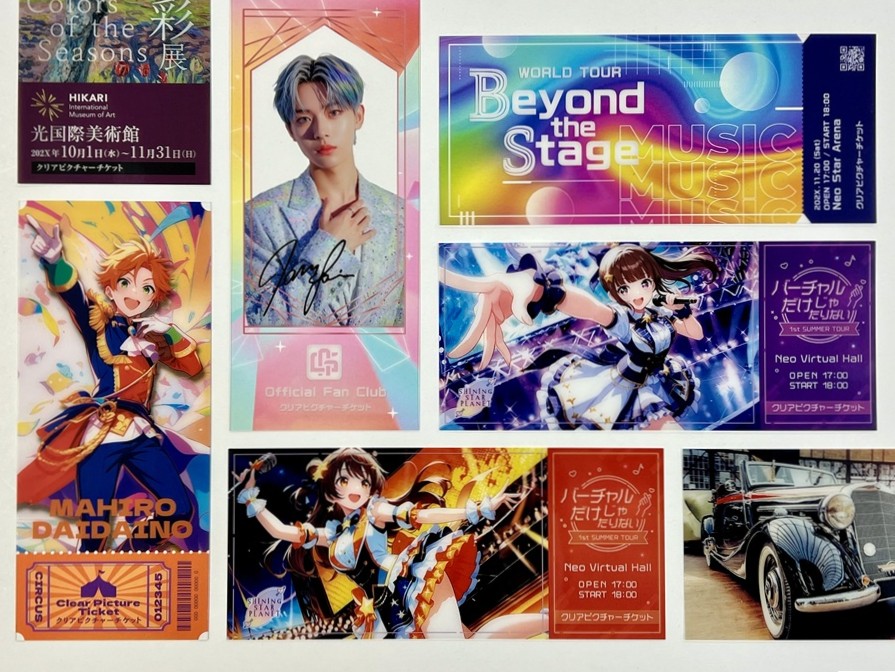 新商品情報 クリアピクチャーチケット、クリアフォトグレイカード