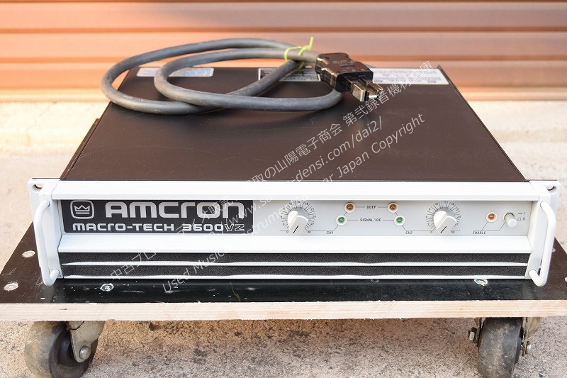 中古音響機材】 AMCRON MACRO-TECH3600VZ PA パワーアンプ 通信販売