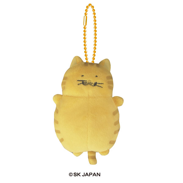 でぶねこ ぬいぐるみボールチェーン（茶トラ）]キャラクターファンシー