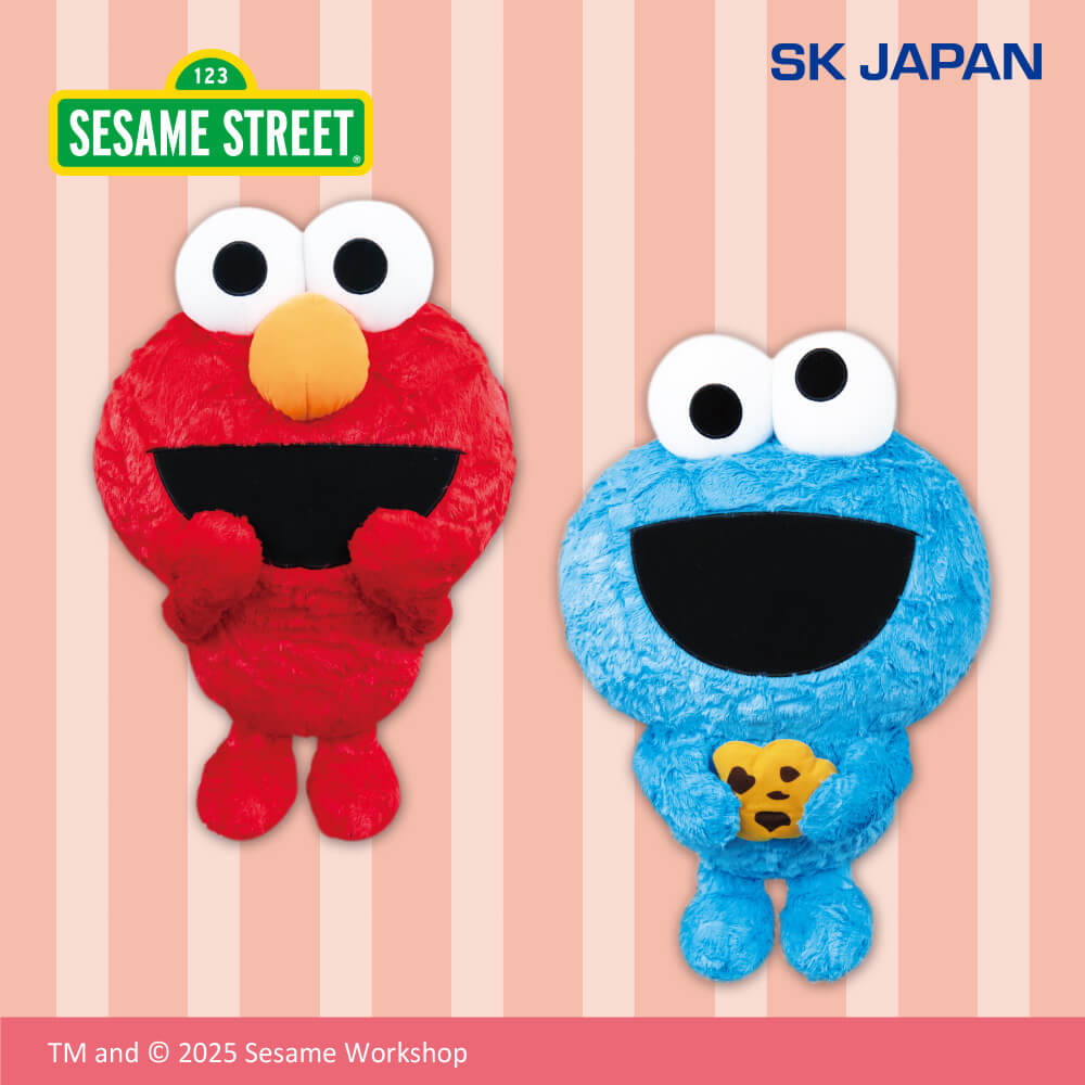 セサミストリートエルモがついていくよ！BIGぬいぐるみ プライズの情報