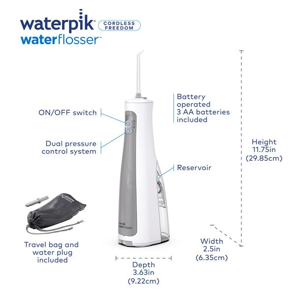 Waterpik Cordless Freedom Water Flosser (WF-03)