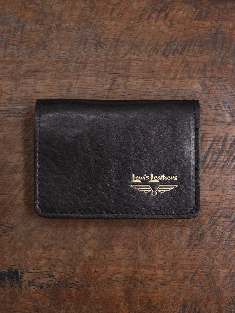 Lewis Leathers - LEWIS LEATHERS CARD CASE (VEGE COW BLACK) | SKANDA