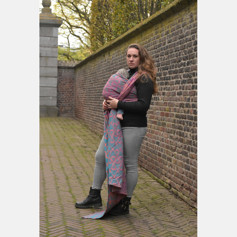 Yaro La Fleur Meta Petrol Fuchsia Orange Length 4.60 meters