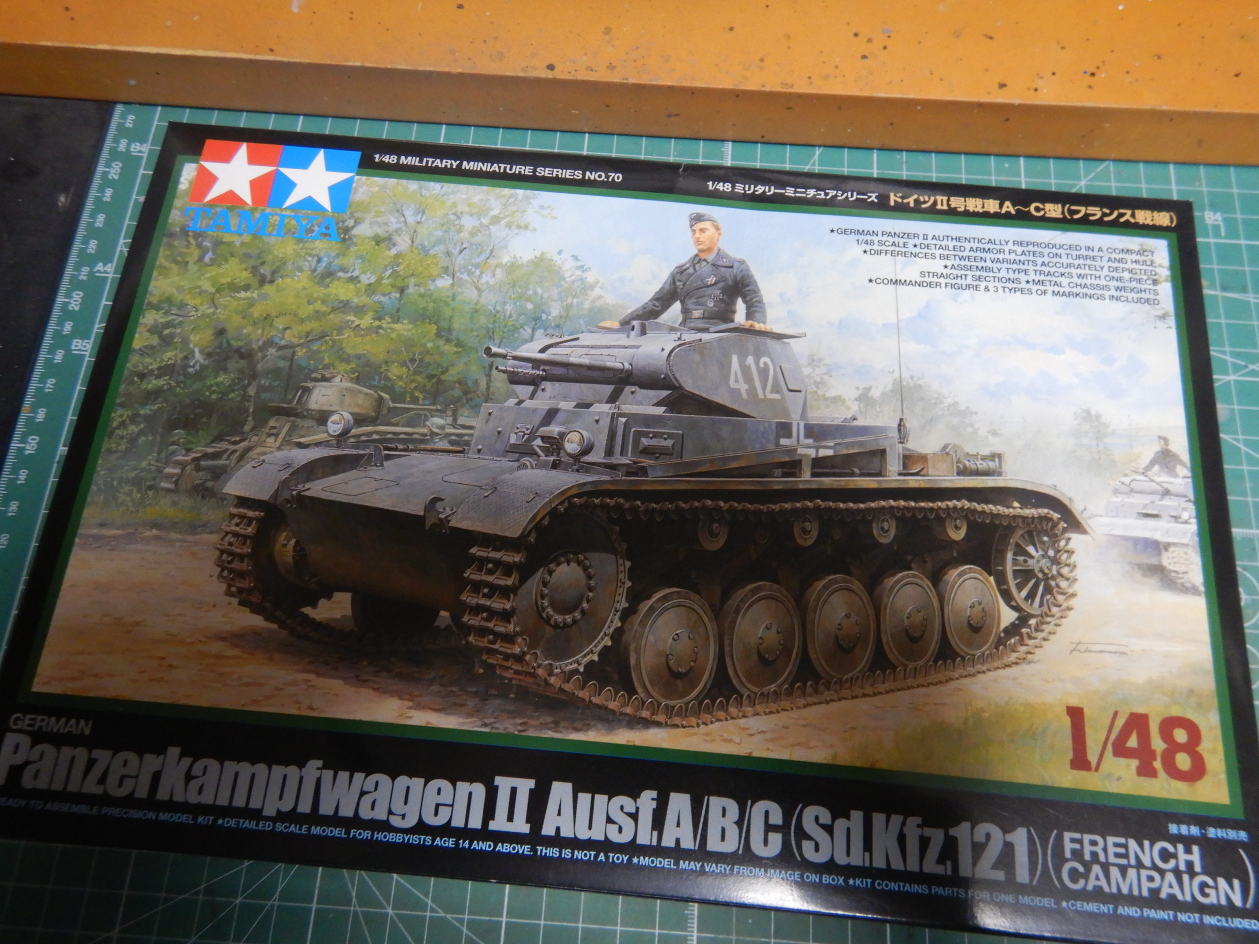 タミヤ 1/48 ドイツII号戦車A～C型（フランス戦線） | 手動式模型工作