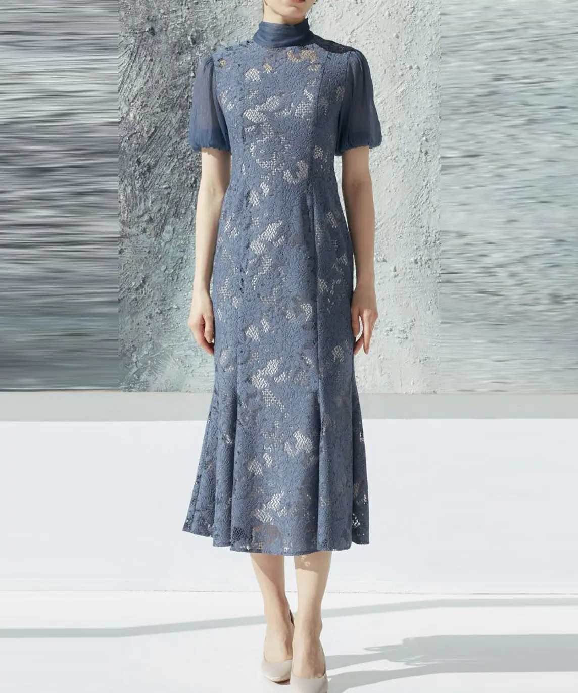 40サイズ】ティアードスリーブパールドレス YOKO CHAN（ヨーコチャン