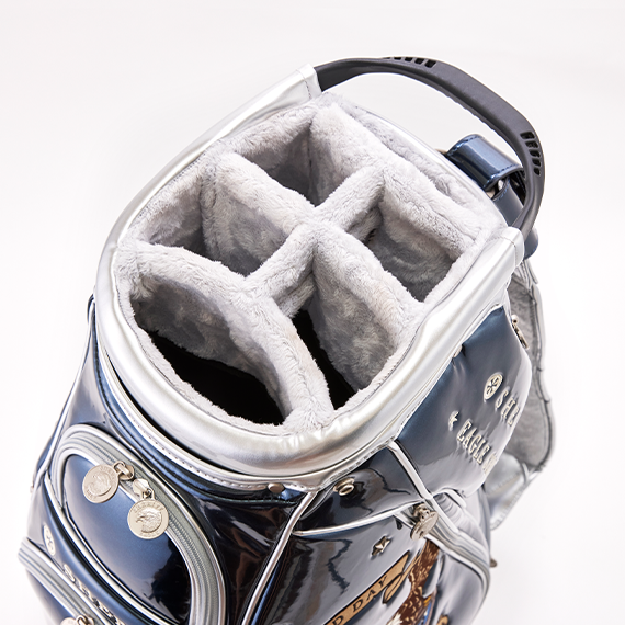 SFE-002CB.ネイビー×シルバー（エナメル） – キャディバッグ・ゴルフ