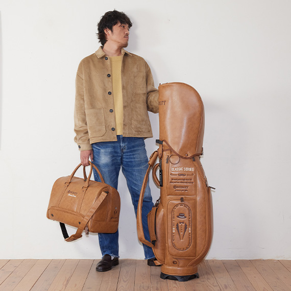 SFC-018.BB.キャメル（合成皮革） – キャディバッグ・ゴルフバッグ