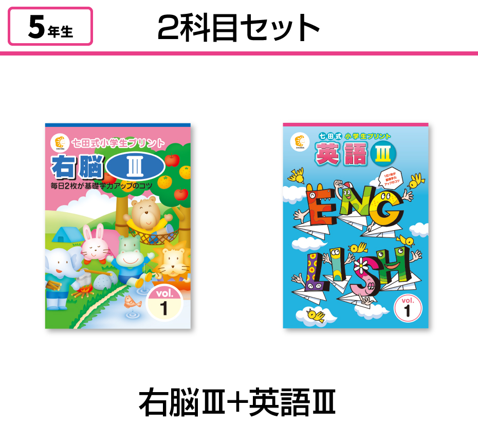 七田式小学生プリント5年生【科目を選ぶ】｜七田式公式通販