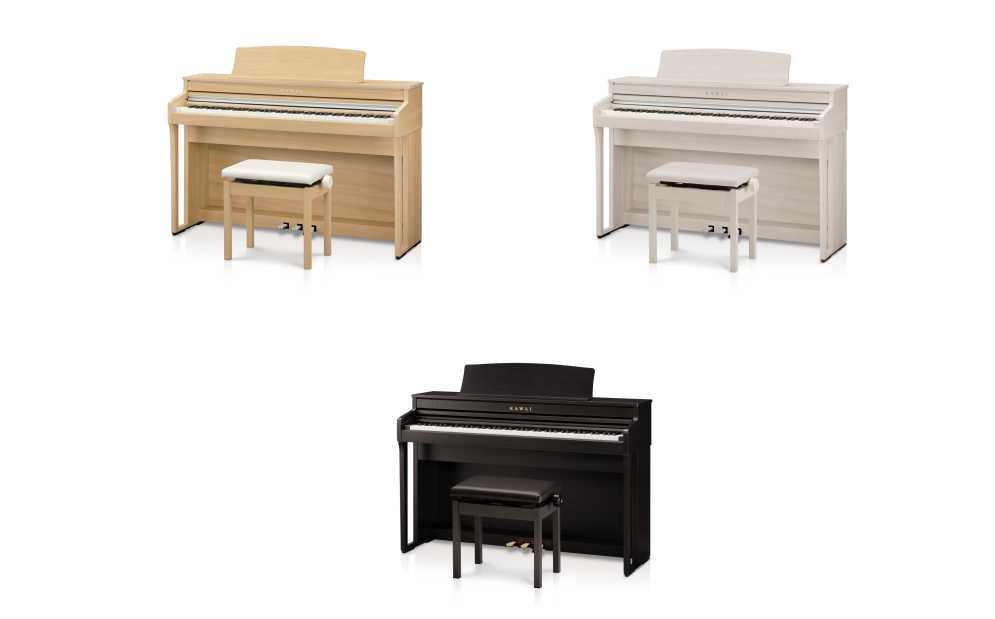 KAWAI×島村楽器コラボ電子ピアノ「CA49GP」3色のカラーバリエーション