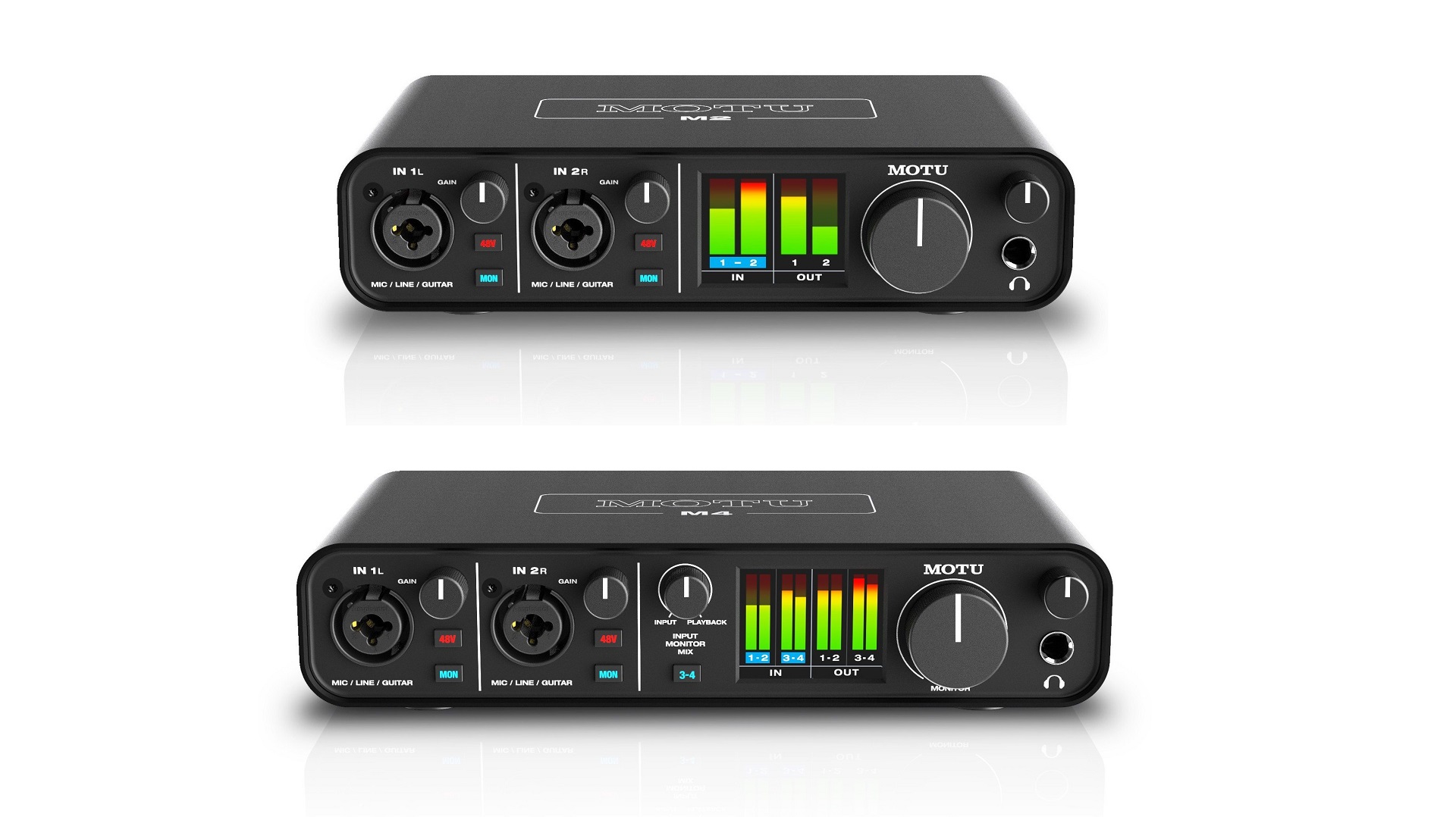 MOTU M2 / M4 | コンパクトな高品位 USB-C オーディオ