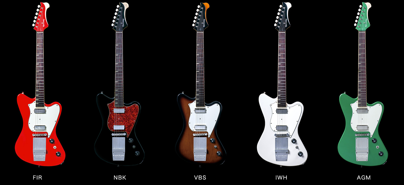 KAMINARI GUITARS×HISTORY「KH-CYGNET」生産完了カラーがお求めやすく