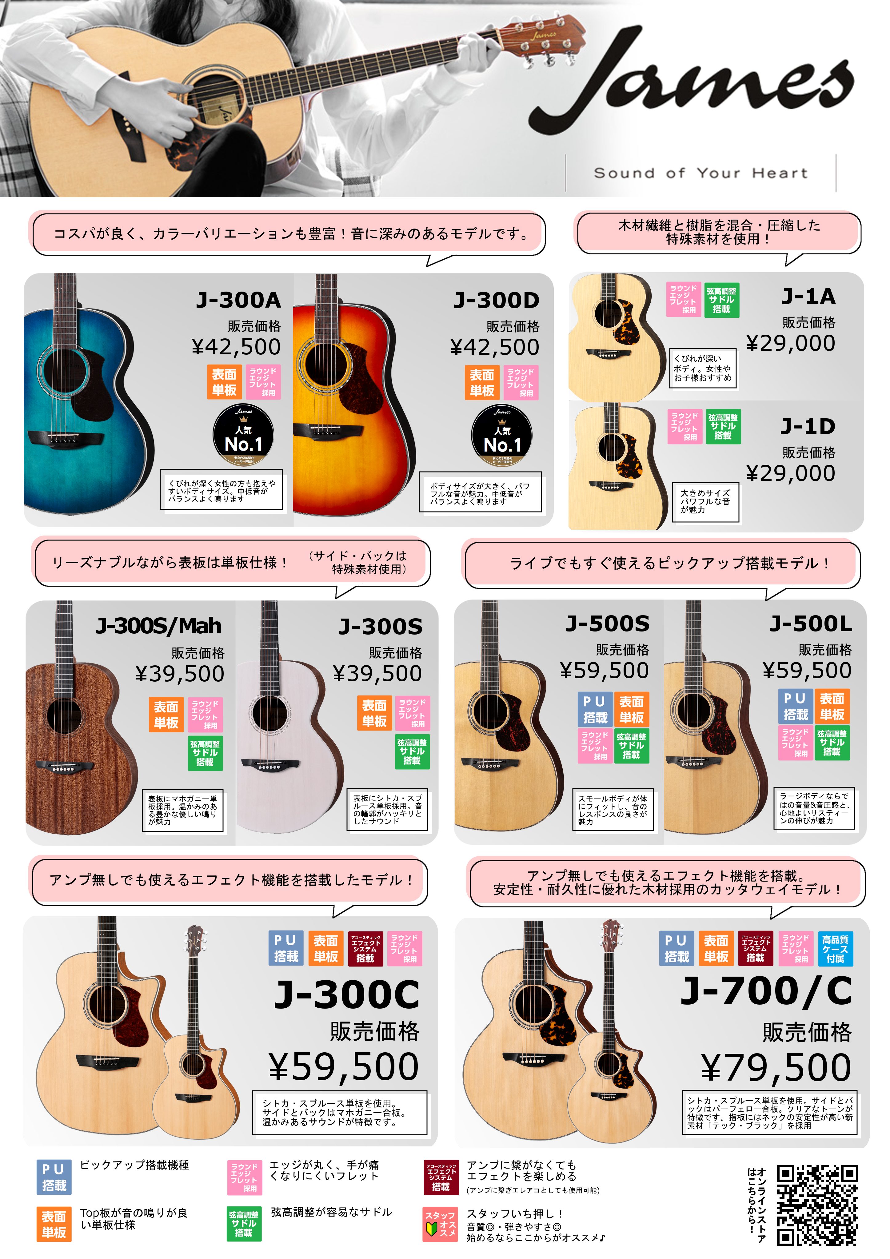 徹底解剖】James -ジェームス- アコースティックギターが初心者に