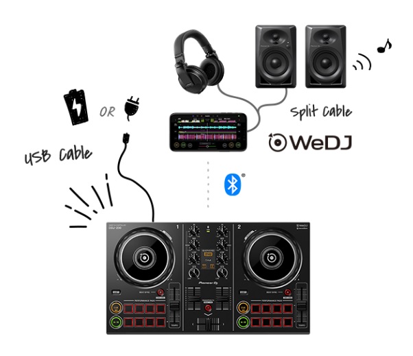 PioneerDJ DDJ-200が発売開始！スマートフォン＆Bluetoothでワイアレス