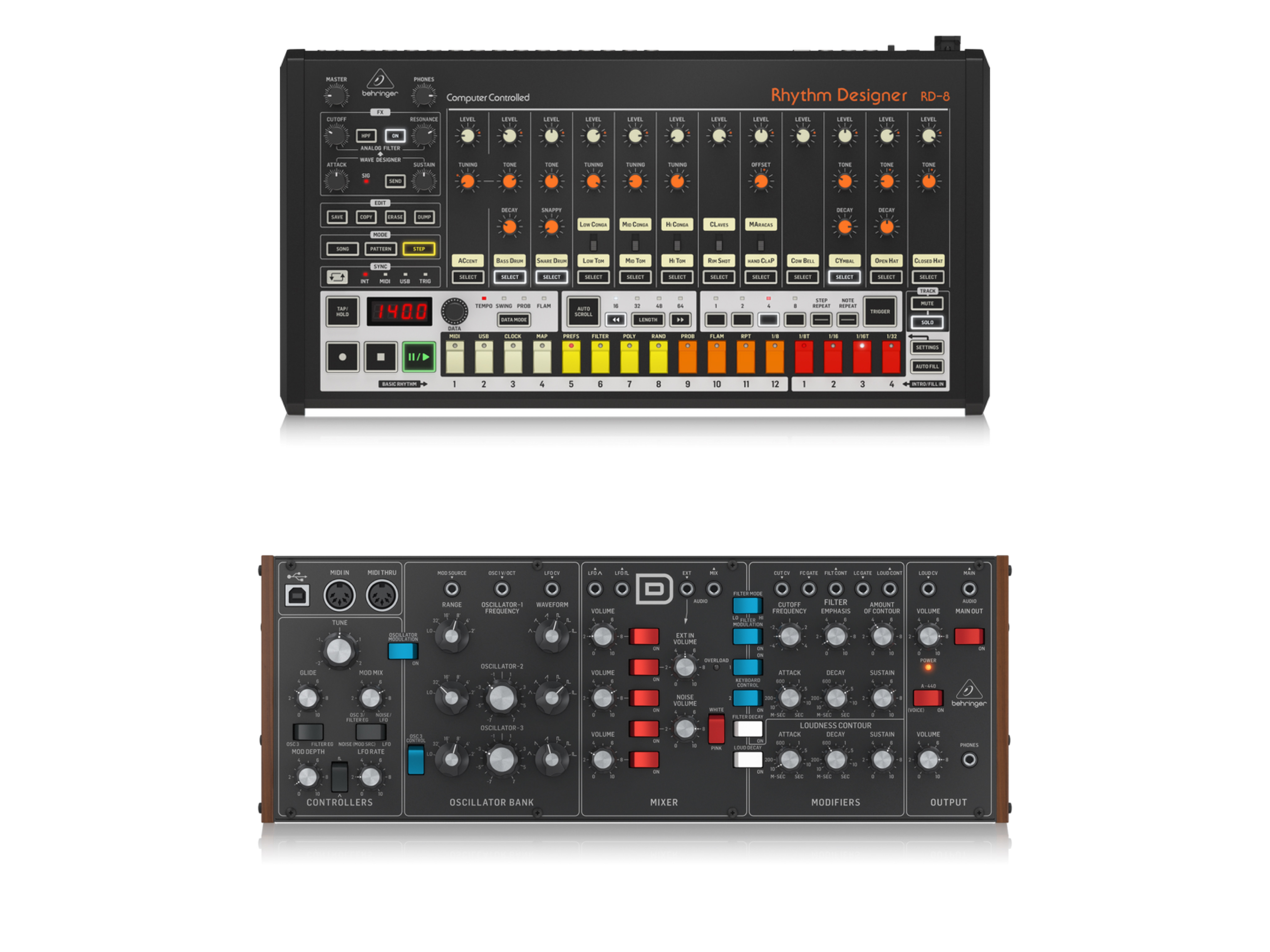 Behringer】アナログ再熱!!!名機のクローンモデル！ドラムマシンRD-8