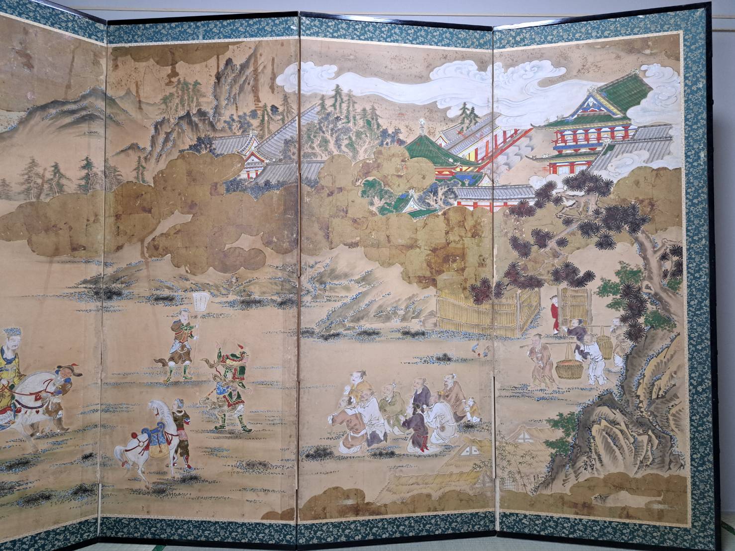 作者不詳 屏風(紙本) 彩色 六曲一隻 | 新栄堂