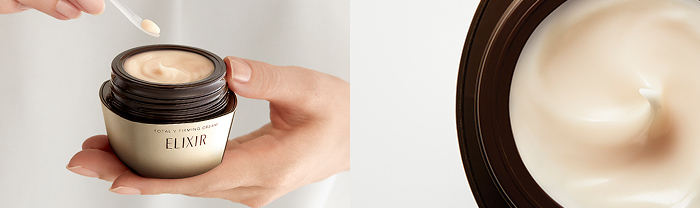 ハリに満ち、引き締まる。エリクシールのトータルVクリーム