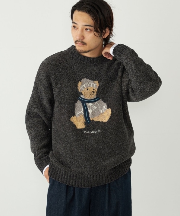 SHIPS Colors:〈洗濯機可能〉TeddyBear(R) ジャカード モール ニット