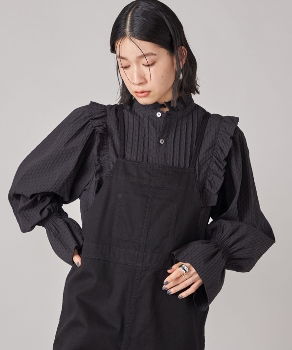 SHIPS NINE CASE:〈手洗い可能〉タック フリル ブラウス｜ SHIPS 公式