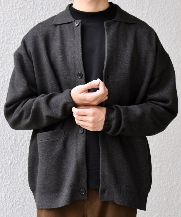 SHIPS any:〈手洗い可能〉ハイゲージ ミラノリブ ブラッシュド ニット