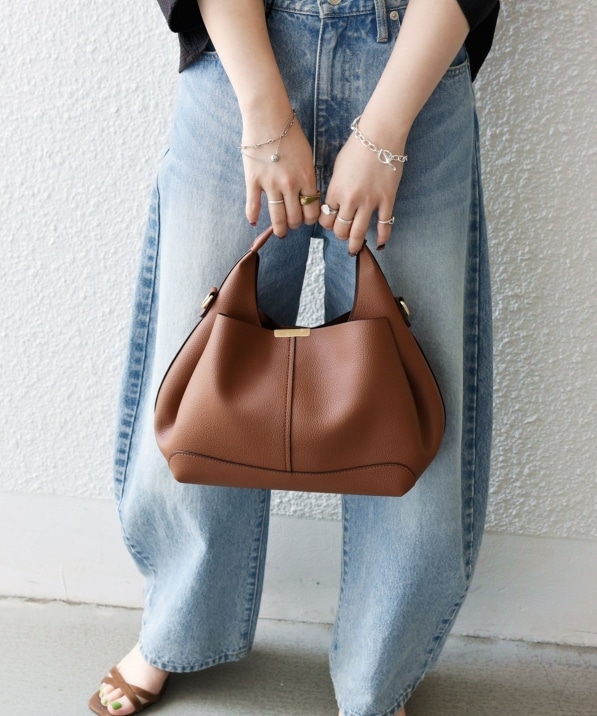 SHIPS any: ゴールド プレート ワンハンドル 2WAY バッグ｜ SHIPS 公式