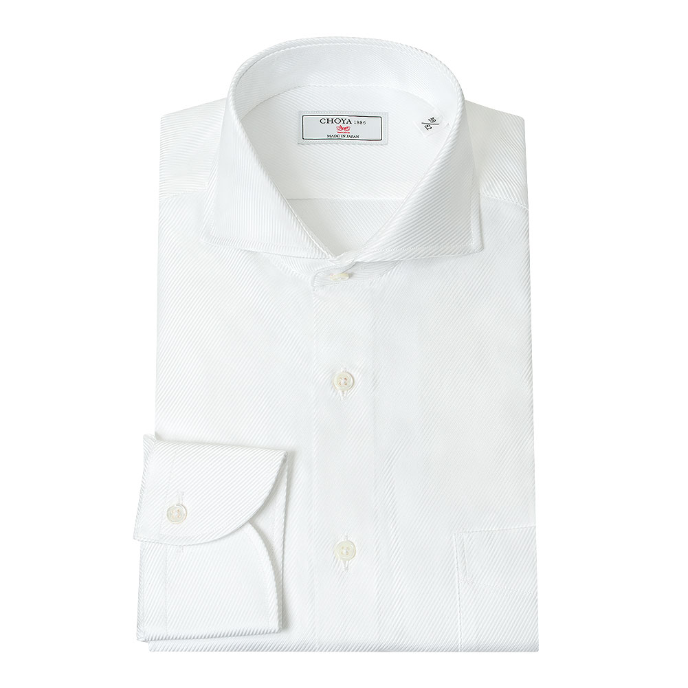 ワイシャツ ホワイト ツイル CHOYA1886｜CHOYA SHIRT（チョーヤシャツ