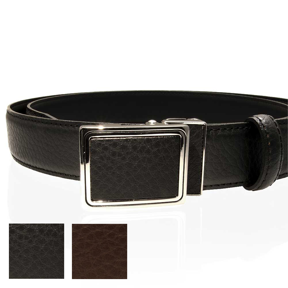 メンズ ベルト ビジネスベルト 男性 紳士 ブラック チョコ 黒 茶 牛革