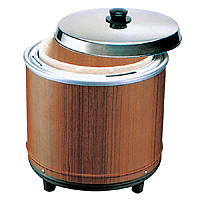 電気びつ エバーホット ライス用 中木枠タイプ NK-30 木目 - 調理器具